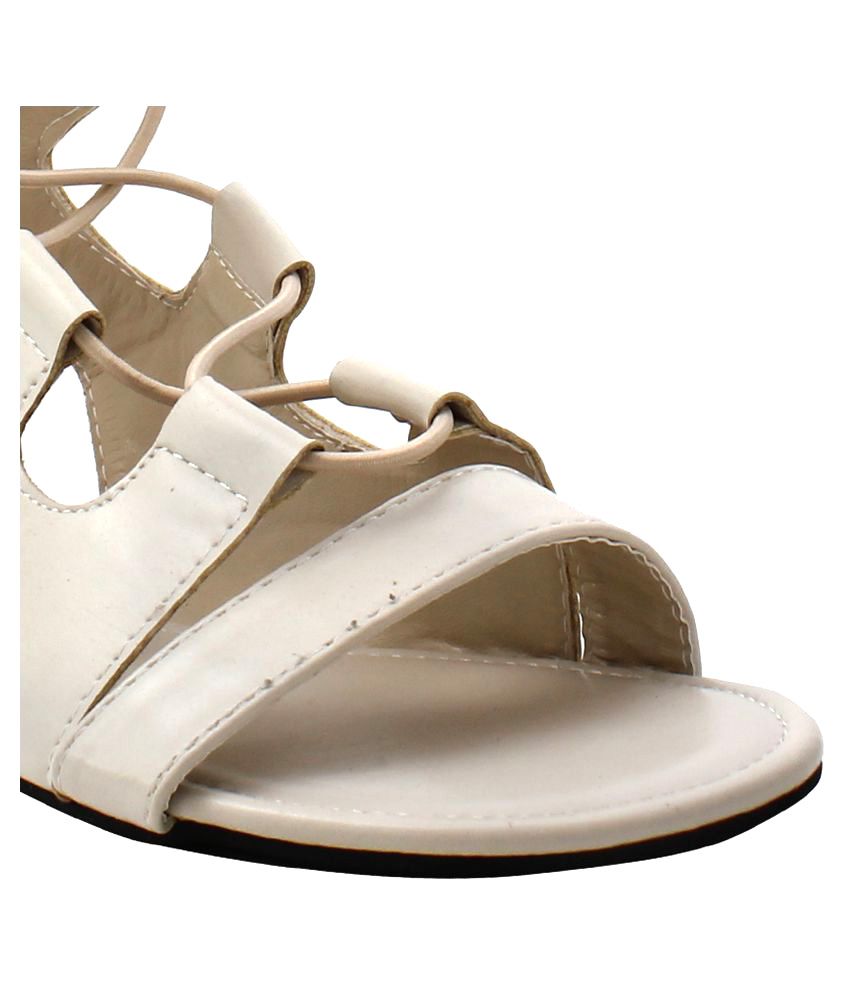 shiny beige flats