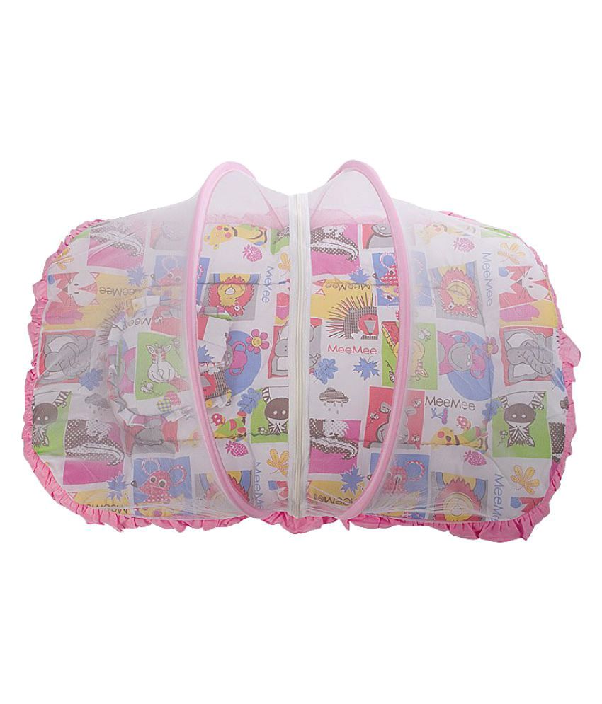     			Mee Mee Multicolour Mattress Set With Mosquito Net Baby Wrap/Baby Swaddle/Baby Sleeping Bag
