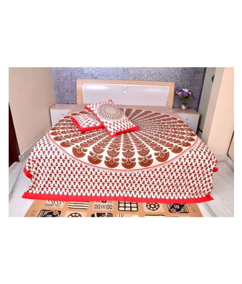Shree Guru Kripa Export Double Cotton Ethnic Bed Sheet Buy Shree Guru