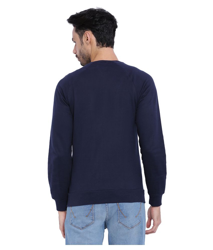 black crewneck sweater