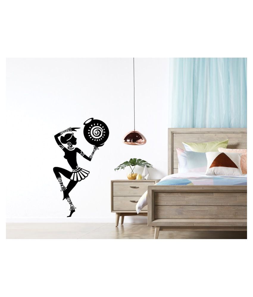 Wall Inc Traditional Dancing Tribal Lady Art Vinyl Wall Stickers Buy Wall Inc Traditional Dancing Tribal Lady Art Vinyl Wall Stickers Online At Best Prices In India On Snapdeal
