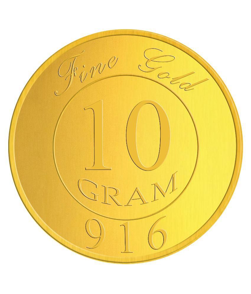 Atjewel 10 Gram 916 Gold Coin: Buy Atjewel 10 Gram 916 Gold Coin Online in India on Snapdeal