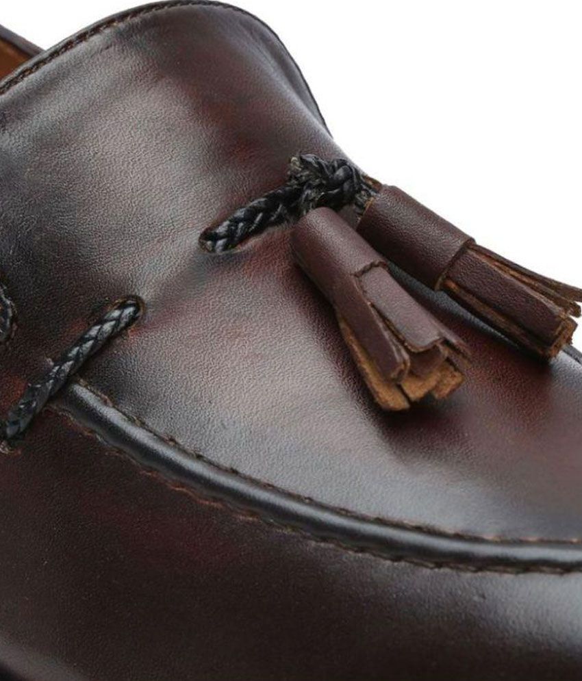 Brune Brown Tassel Genuine Leather Formal Shoes Price in India- Buy ...