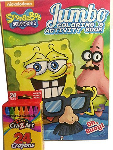 Spongebob Squarepants Jumbo 96 Pg Coloring And Activi - vrogue.co