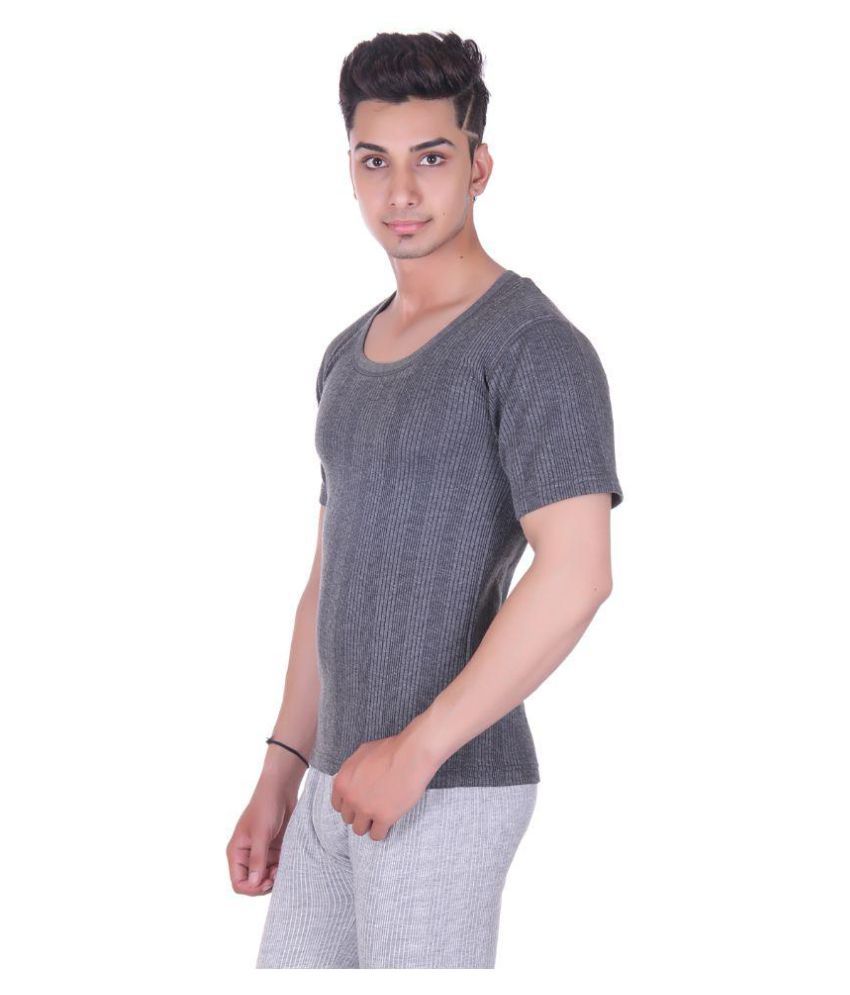 dark grey thermal shirt