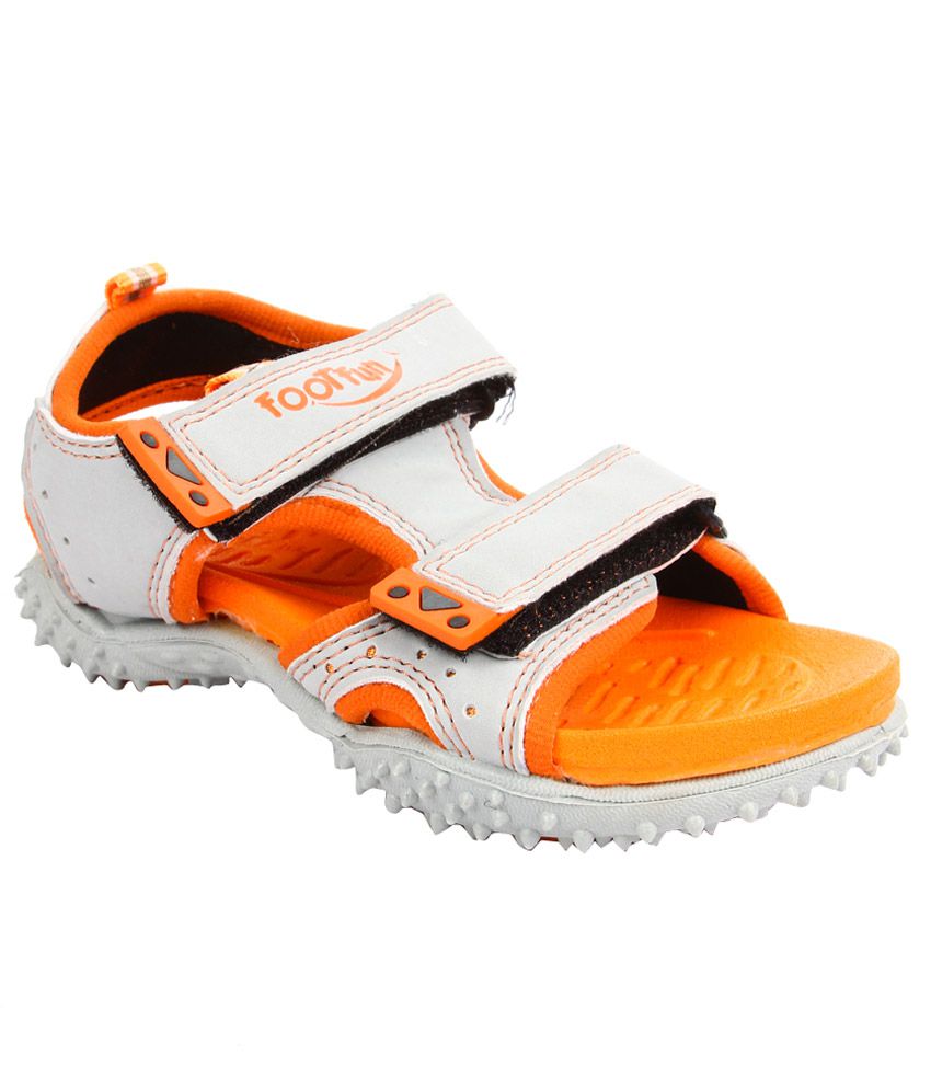     			Footfun By Liberty Polo D.Grey Casual Shoes For Kids