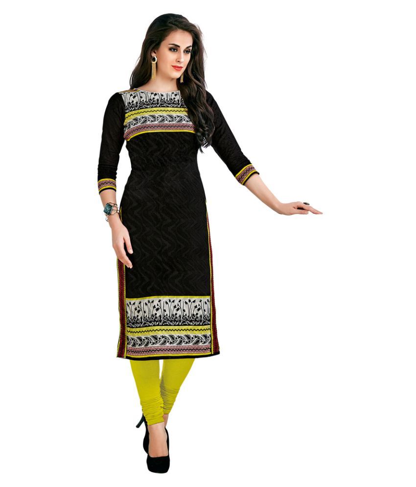 plain shirt with printed salwar