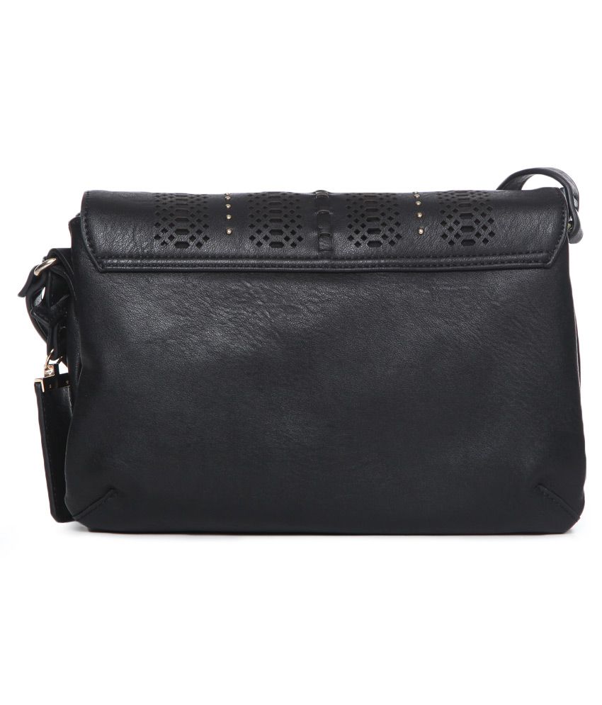 Steve Madden Black Synthetic Satchel Bag - Buy Steve Madden Black ...