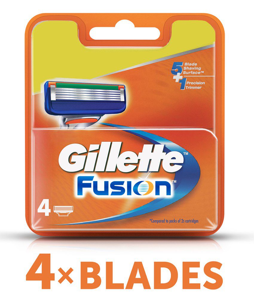Gillette Fusion Manual Shaving Razor Blades (Cartridge) 4s pack