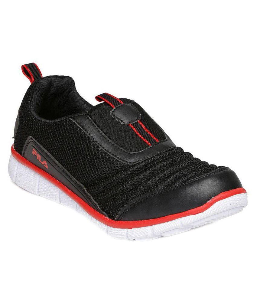 fila black casual shoes