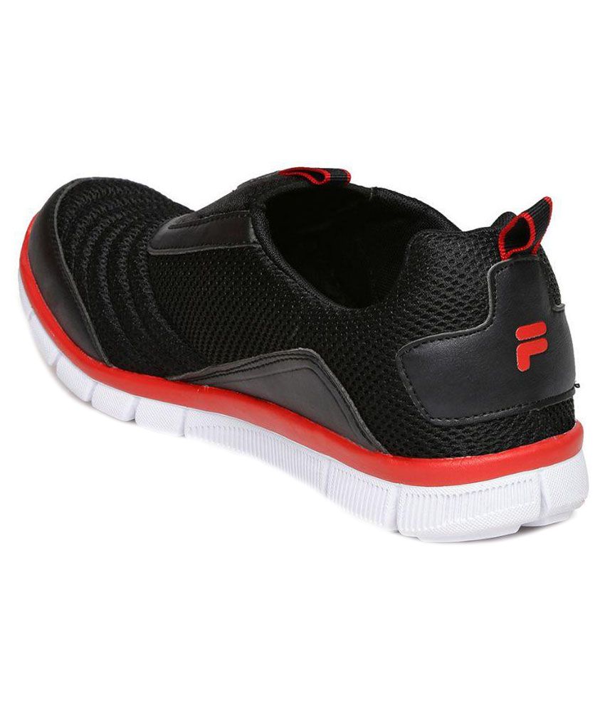 fila black casual shoes