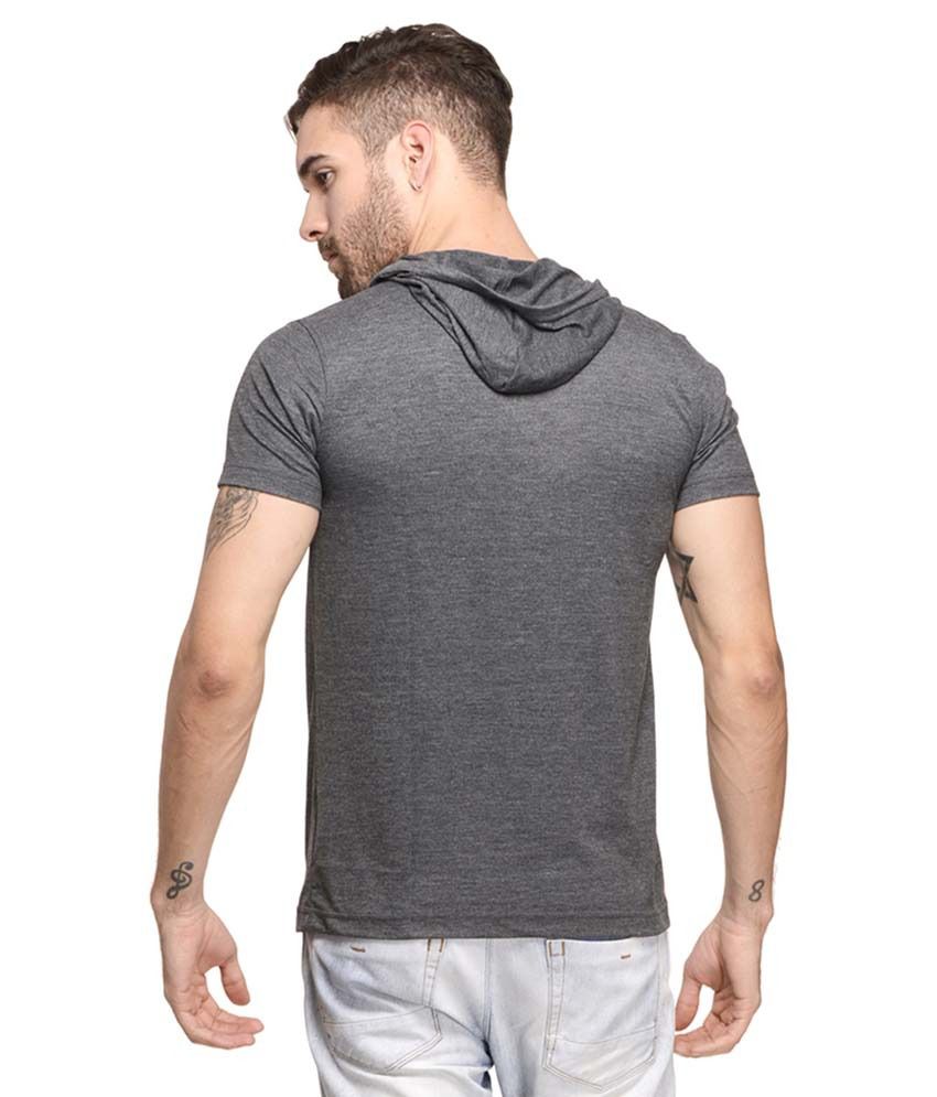 Mode Vetements Grey Hooded T-Shirt - Buy Mode Vetements Grey Hooded T ...