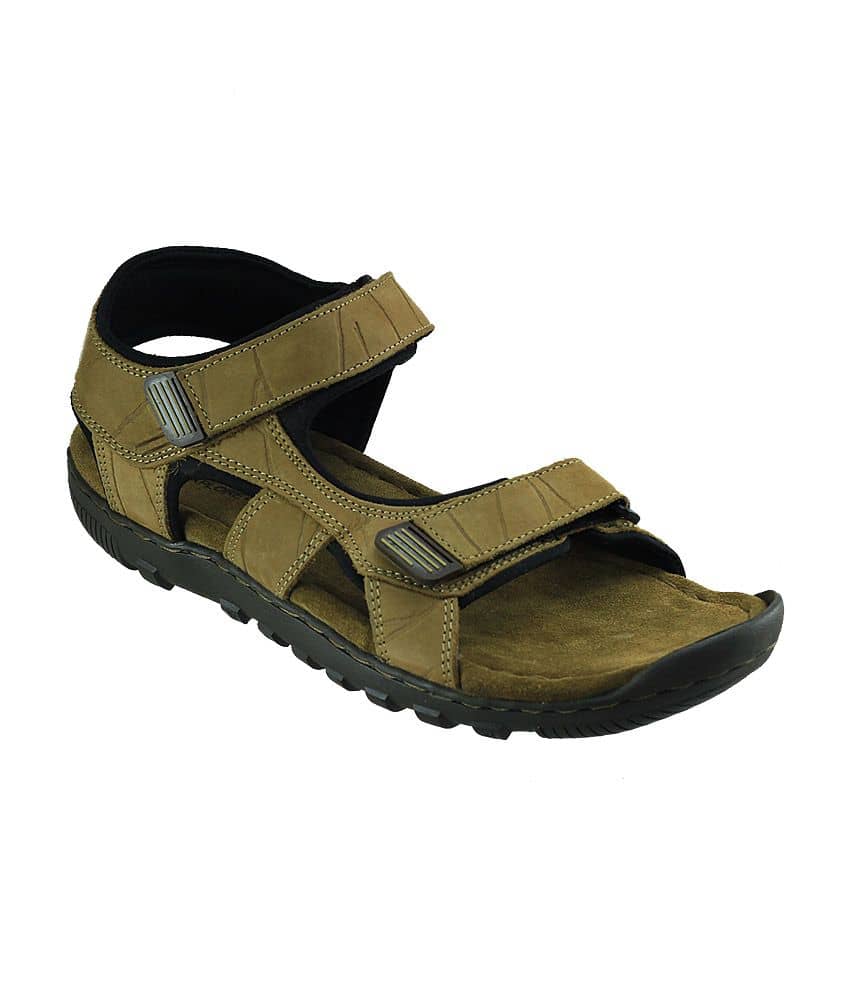 woodland brown floater sandals