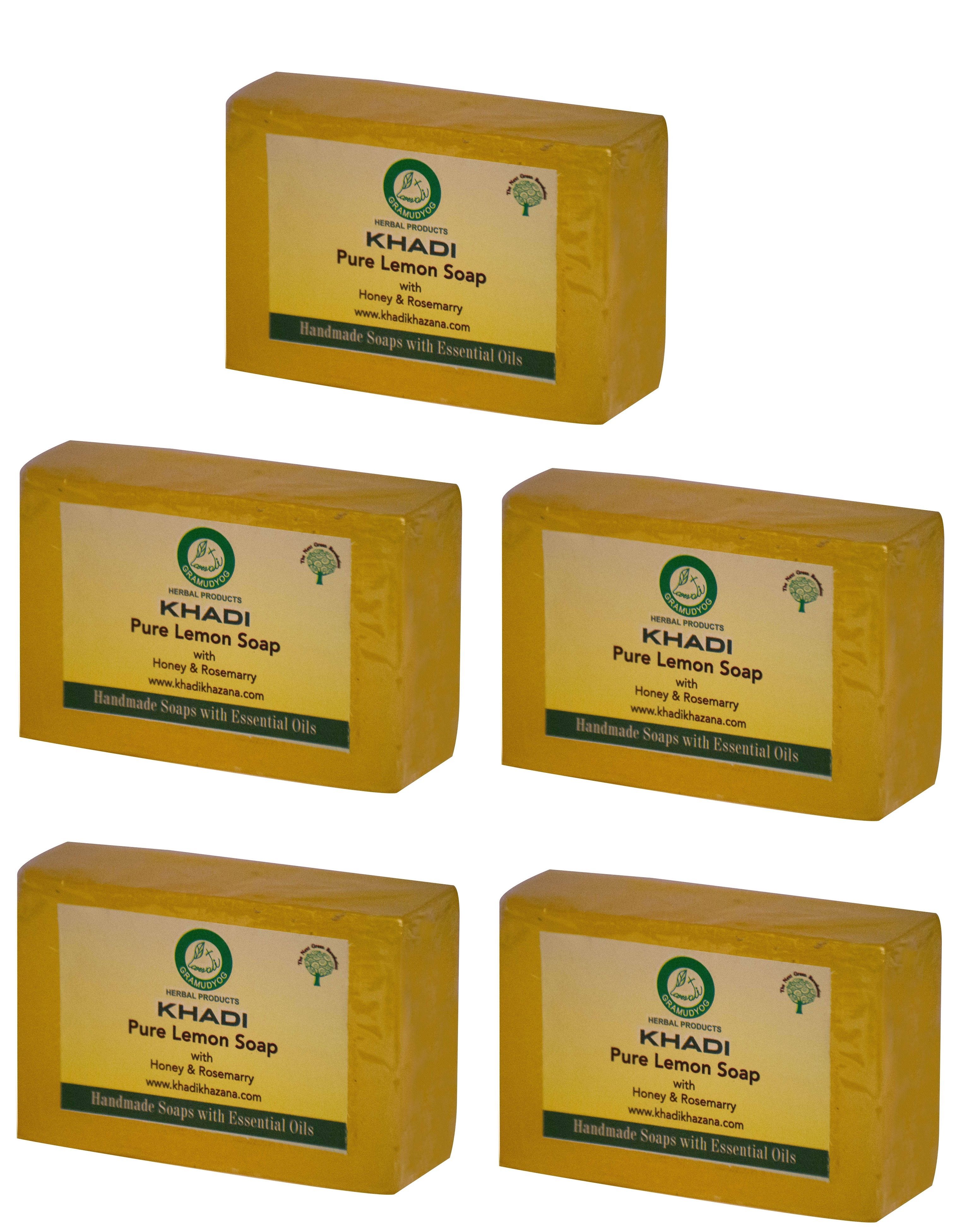     			Khadi Herbal Pure Lemon Soap - 125gm (Pack of 6)