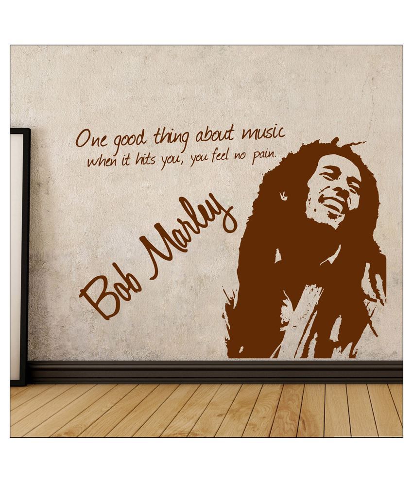     			Decor Villa Bob Marley PVC Wall Stickers