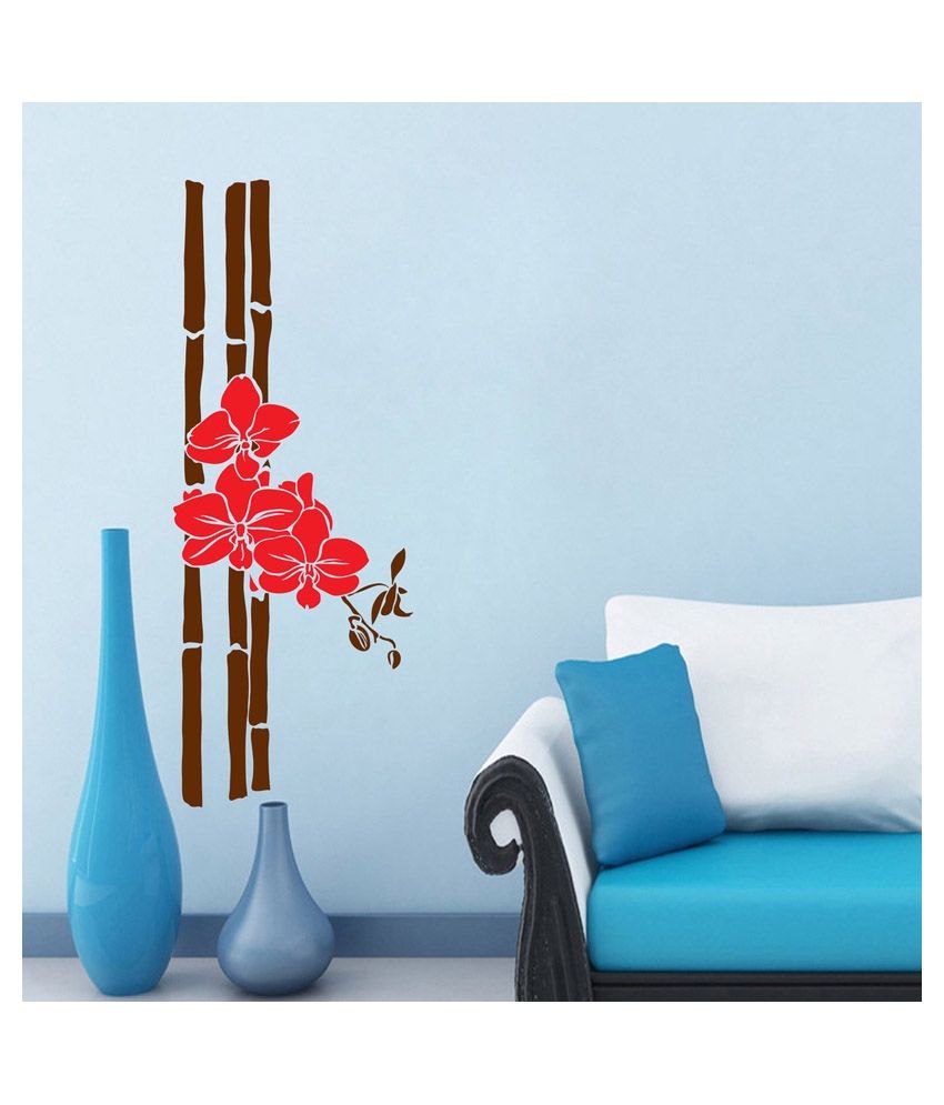     			Decor Villa Flower PVC Wall Stickers