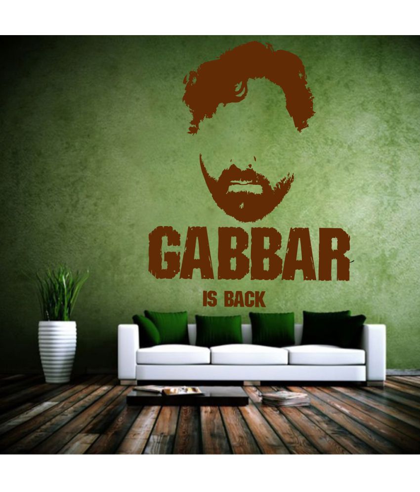     			Decor Villa Gabbar Is Back PVC Wall Stickers