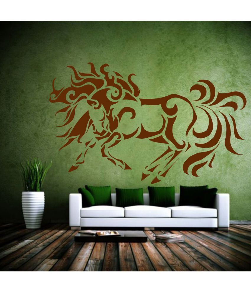     			Decor Villa Horse With Fire PVC Wall Stickers