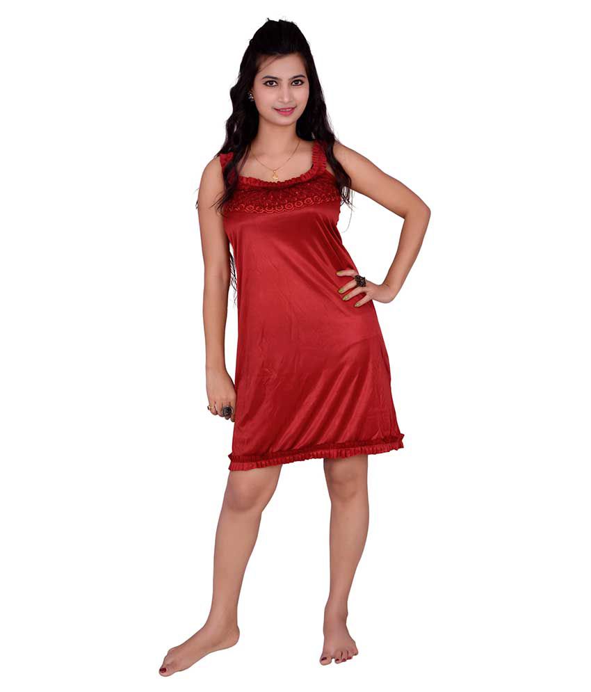 Buy Kismat Fashion Multi Color Satin Nighty & Night Gowns Online at ...
