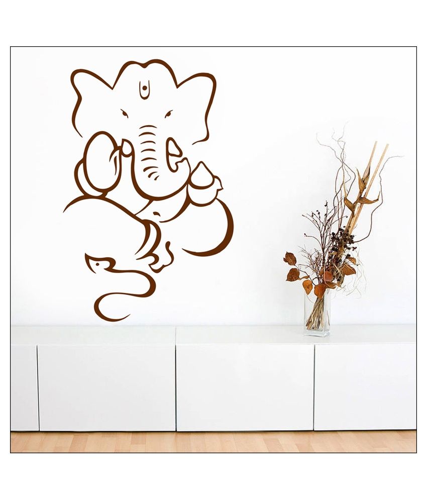     			Decor Villa Ganesh ji PVC Wall Stickers