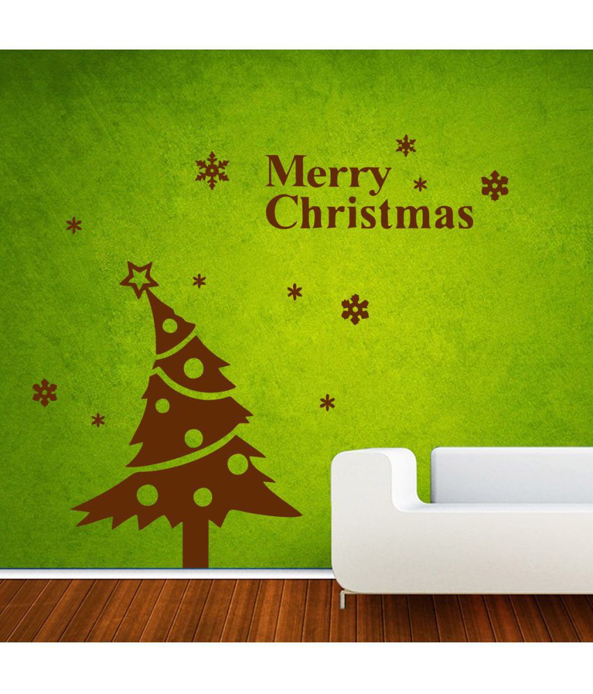     			Decor Villa Merry Christmas PVC Wall Stickers