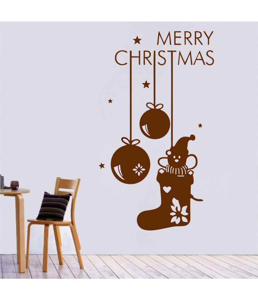     			Decor Villa Merry Christmas PVC Wall Stickers