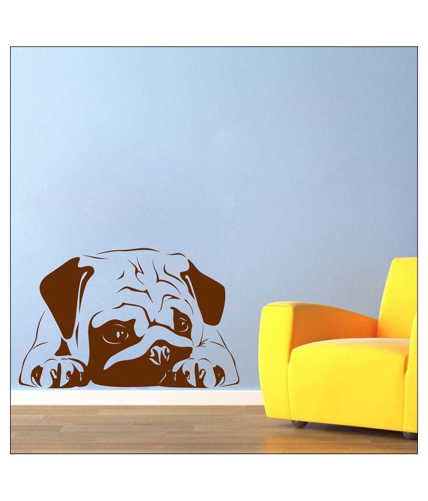     			Decor Villa Sad Dog PVC Wall Stickers