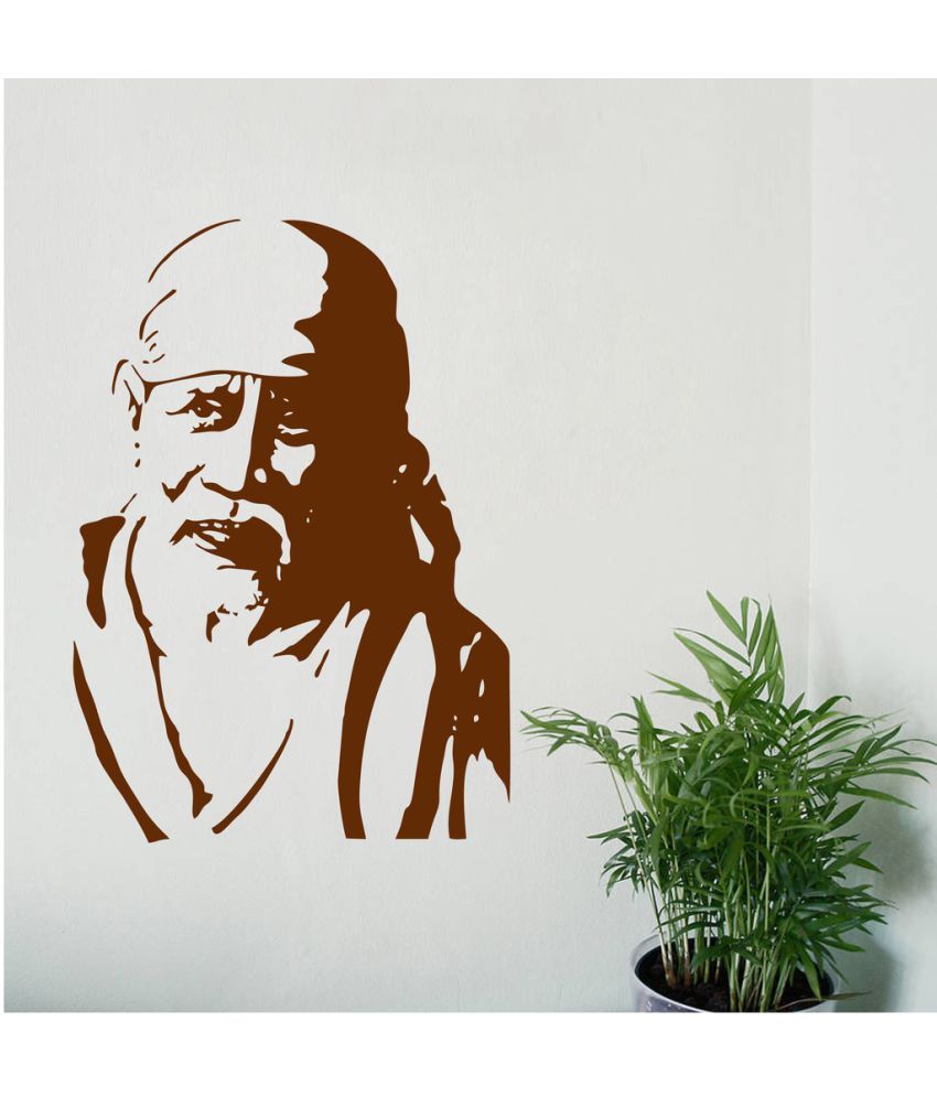     			Decor Villa Sai Baba PVC Wall Stickers