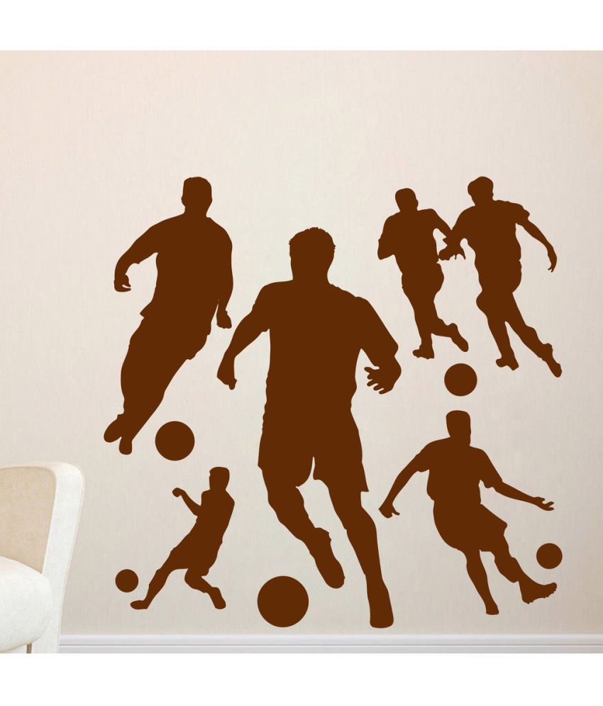     			Decor Villa Play Football PVC Wall Stickers