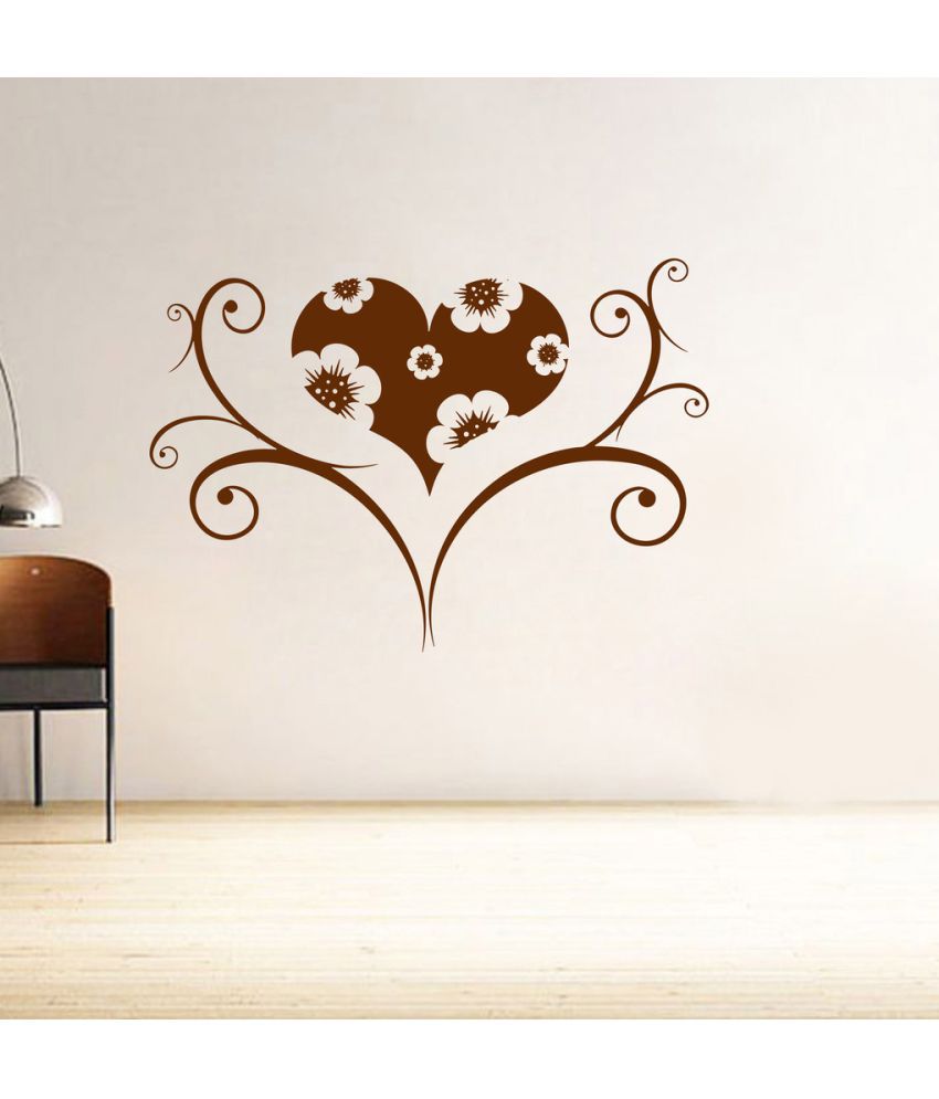     			Decor Villa Cute heart PVC Wall Stickers