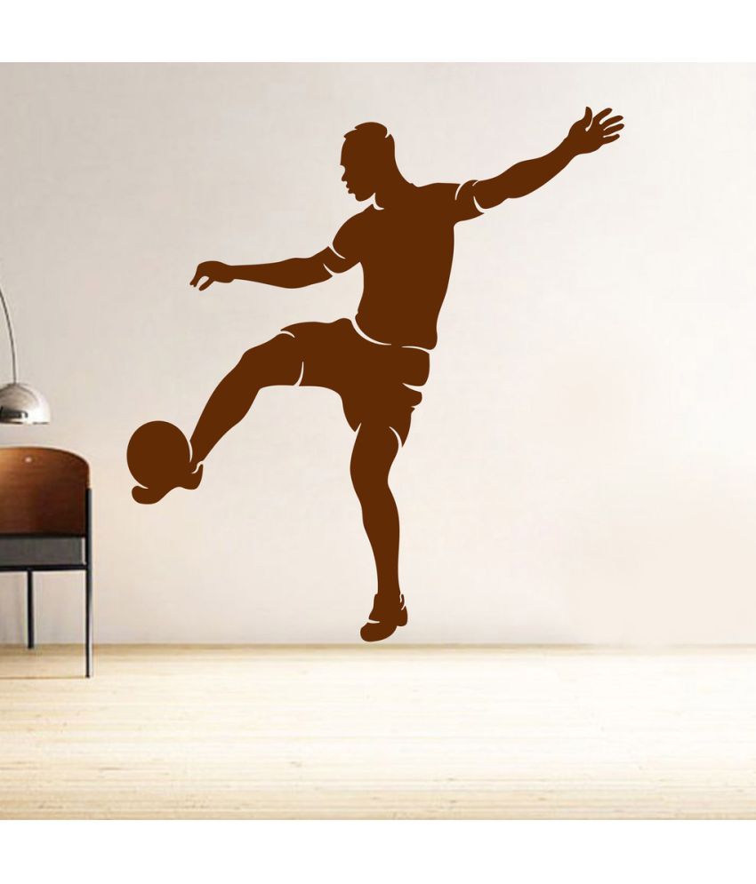     			Decor Villa Football Player PVC Wall Stickers