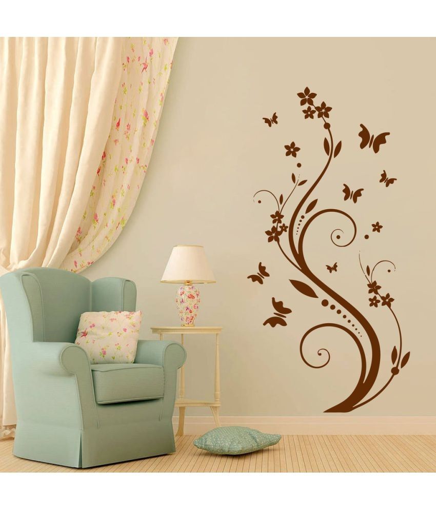     			Decor Villa Fly Butterfly PVC Wall Stickers