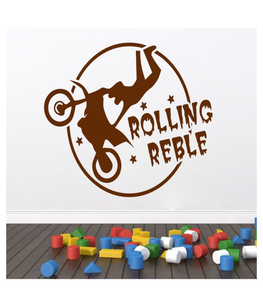     			Decor Villa Rolling Reble PVC Wall Stickers