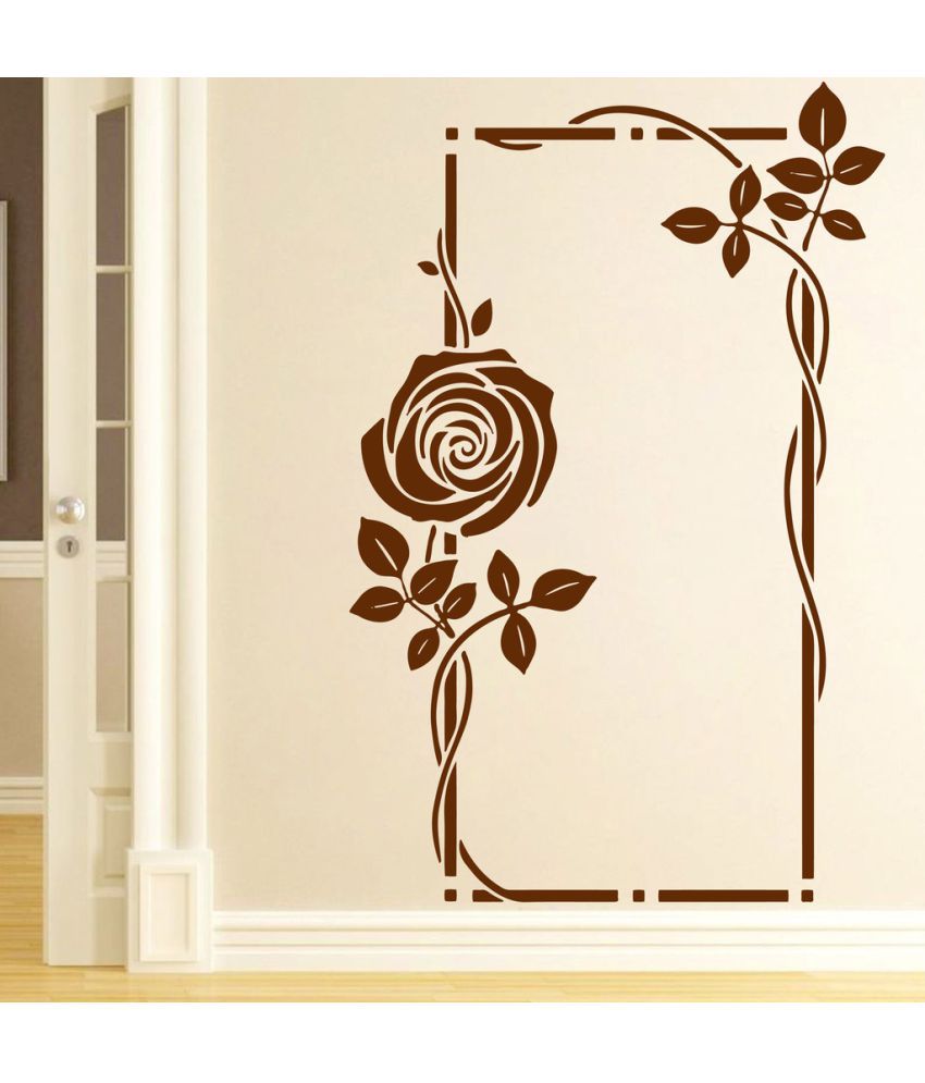     			Decor Villa Flower PVC Wall Stickers