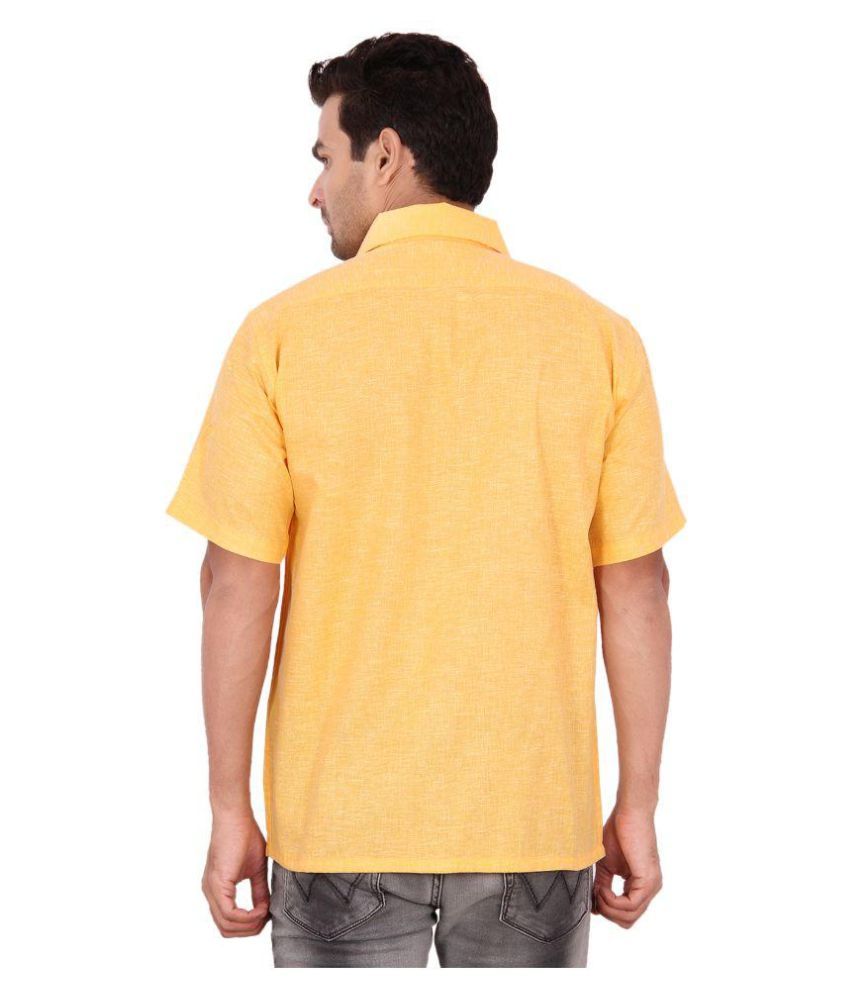 Kenrich Yellow Formal Regular Fit Shirt - Buy Kenrich Yellow Formal ...