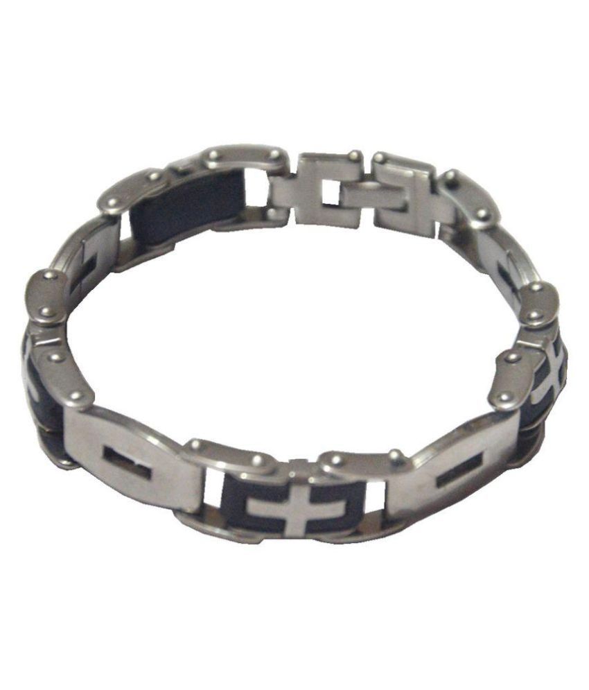 Men Style Silver Bracelet: Buy Online at Low Price in India - Snapdeal