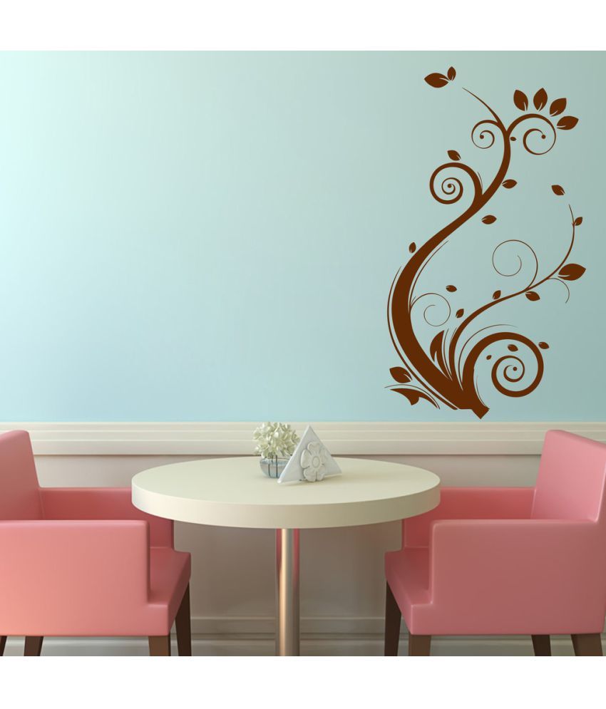     			Decor Villa Cute Floral PVC Wall Stickers