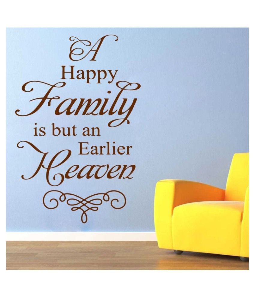     			Decor Villa Happy Family PVC Wall Stickers