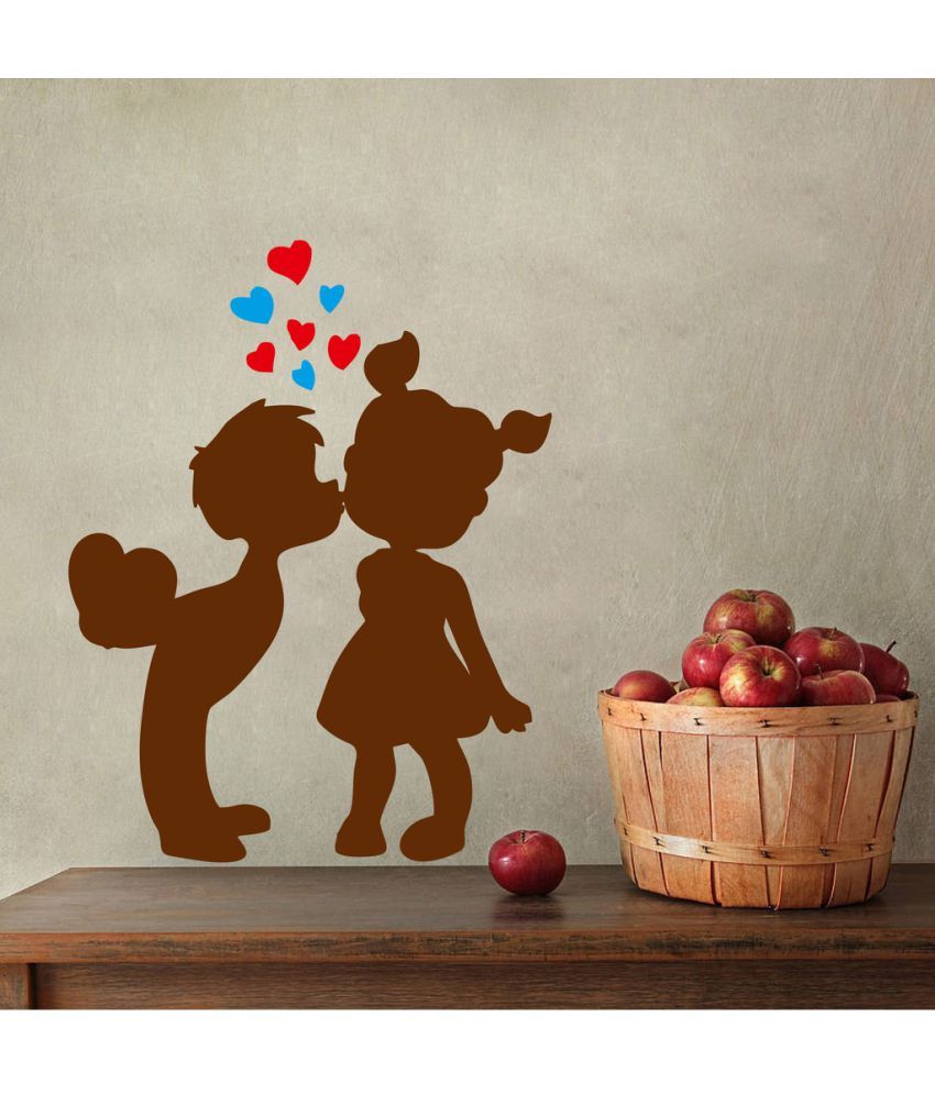     			Decor Villa My First Kiss PVC Wall Stickers