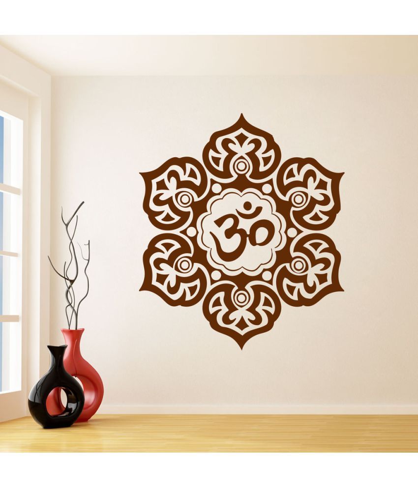     			Decor Villa Om Flower PVC Wall Stickers