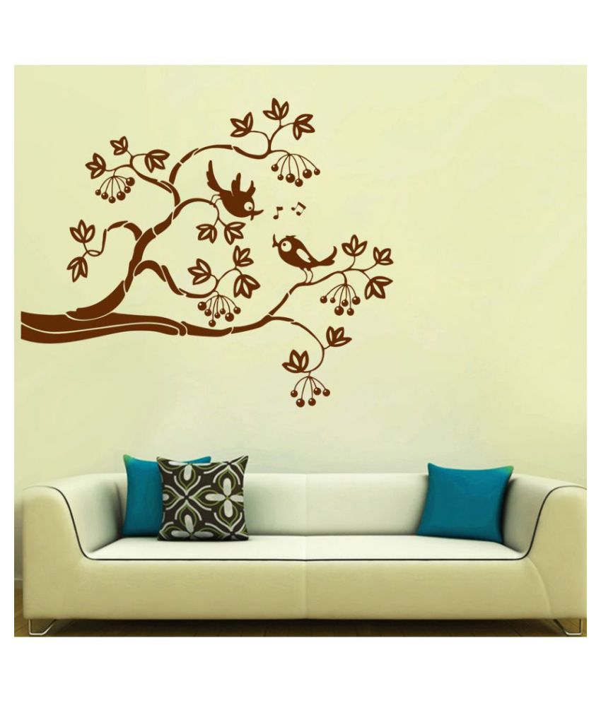     			Decor Villa Branches & Birds PVC Wall Stickers