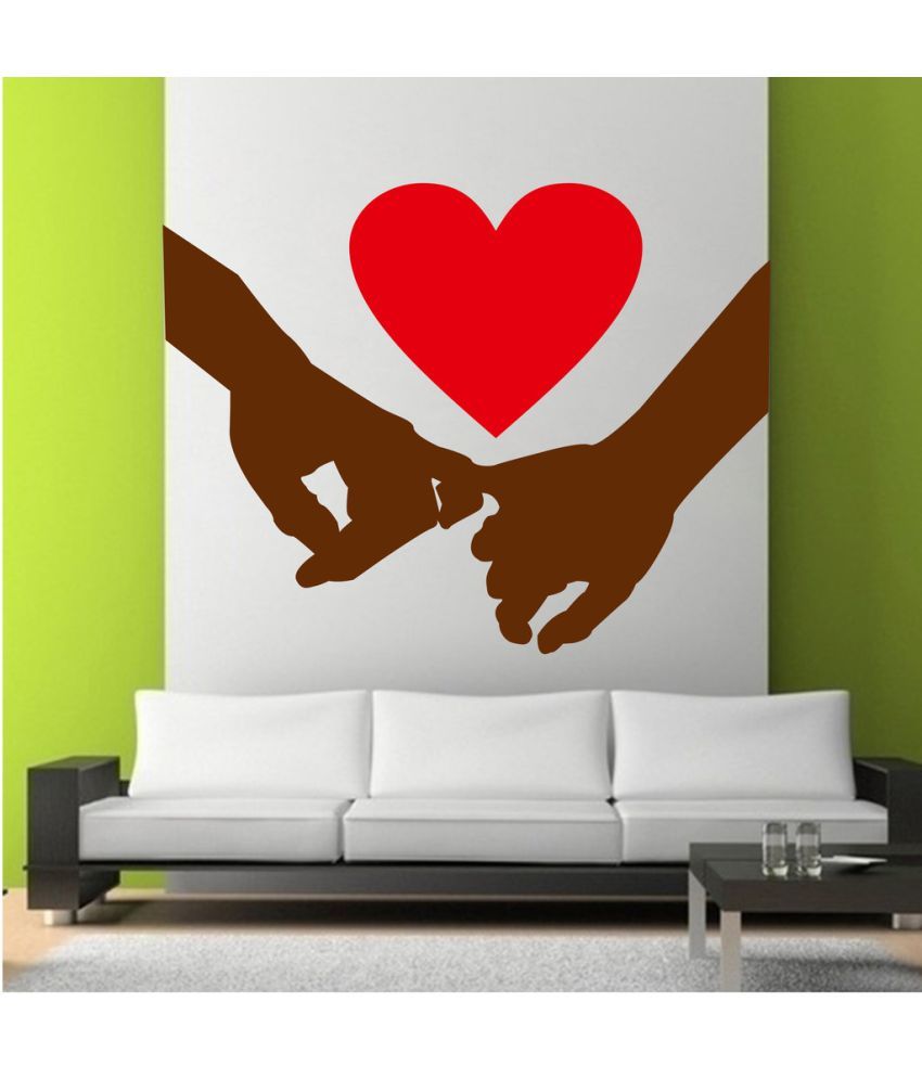     			Decor Villa Hold My Hand Wall PVC Wall Stickers