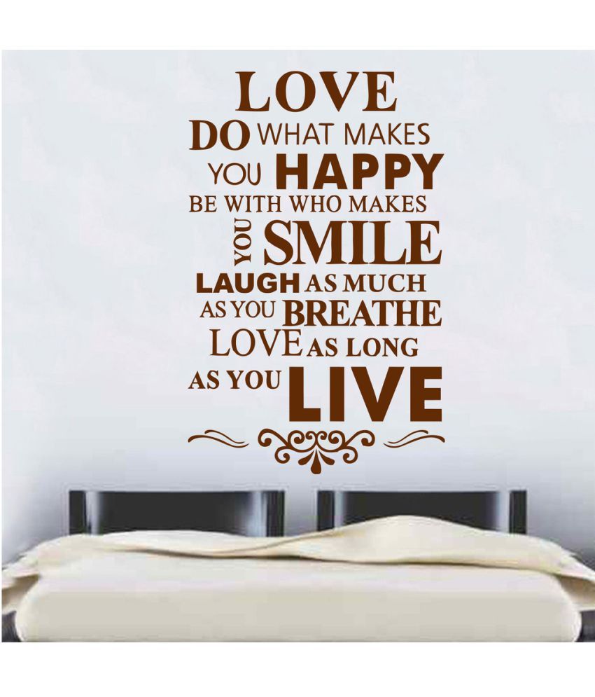     			Decor Villa Love Do What Makes PVC Wall Stickers