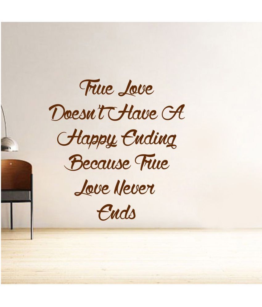     			Decor Villa TRUE love Wall PVC Wall Stickers