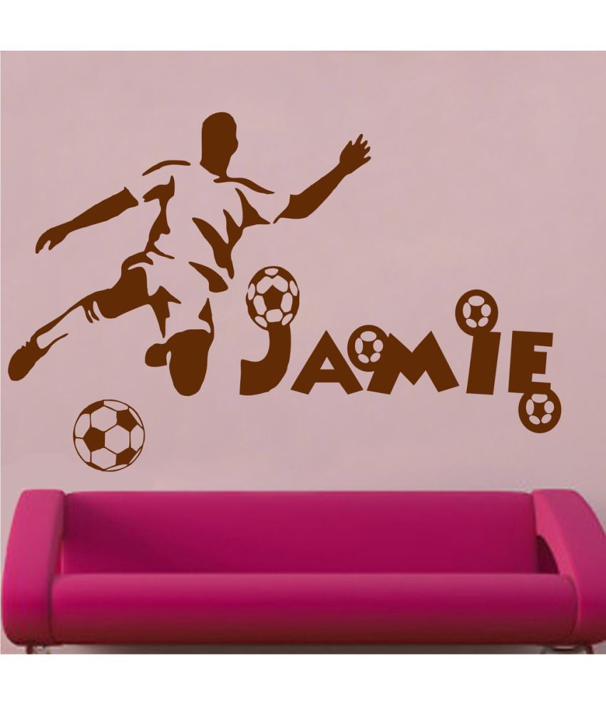     			Decor Villa U And Me Play Football PVC Wall Stickers