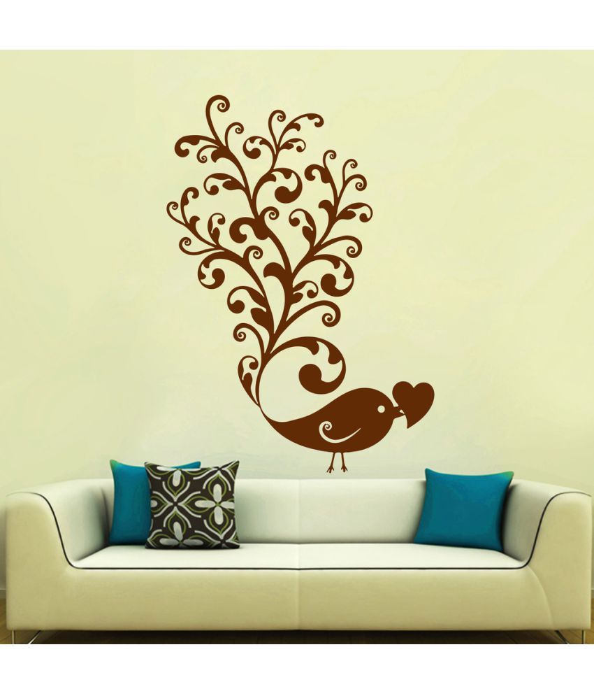     			Decor Villa Lovely Bird PVC Wall Stickers