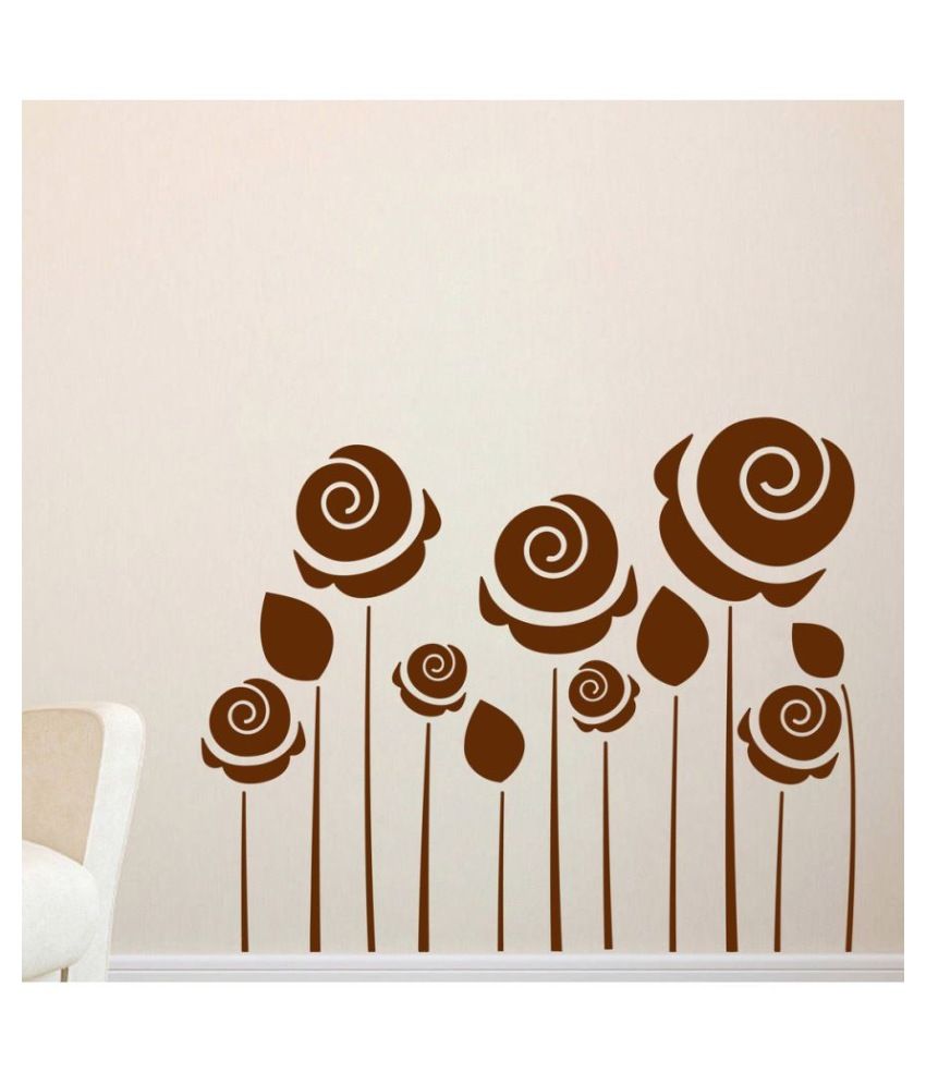     			Decor Villa Rosi flower PVC Wall Stickers