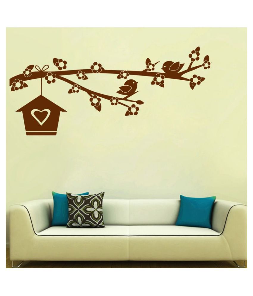     			Decor Villa Bird home PVC Wall Stickers