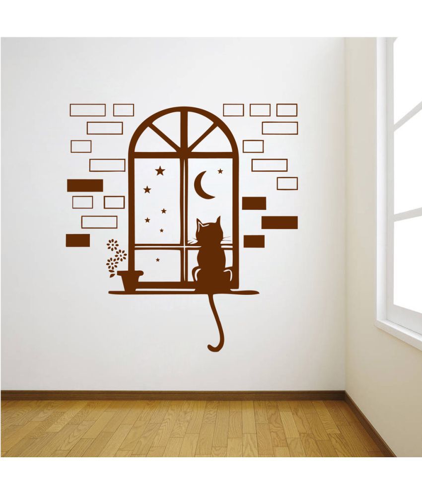     			Decor Villa Cat PVC Wall Stickers