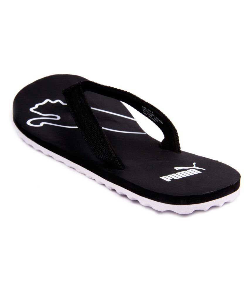 puma colaba black flip flop